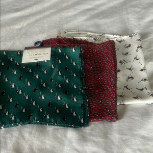 Set of three Tommy Hilfiger pocket squares